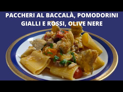 Pasta e baccalà: La ricetta perfetta con un tocco di colore dei pomodorini gialli