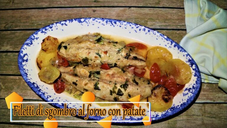 Rivisitiamo il classico: Filetto di Sgombro al Forno con Patate: Sapore del Mediterraneo in un Piatto Salutare!